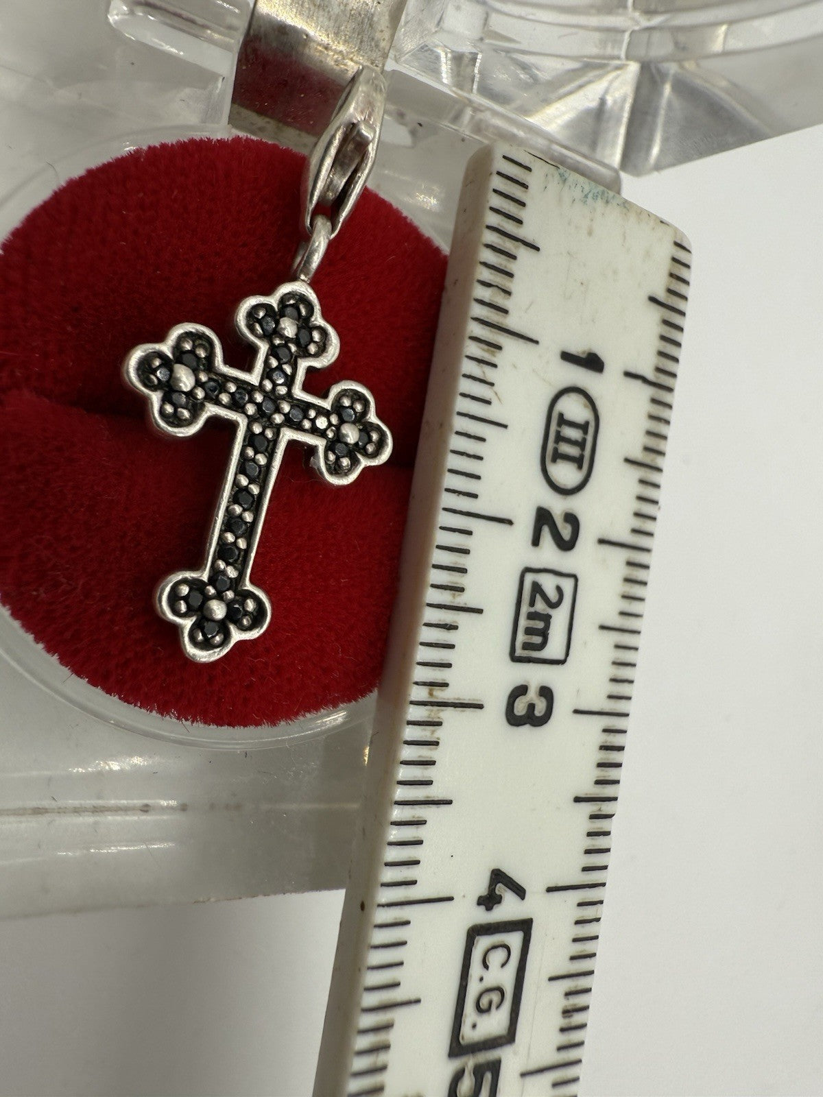 THOMAS SABO 925 STERLING SILBER KREUZ CHARM, ANHÄNGER