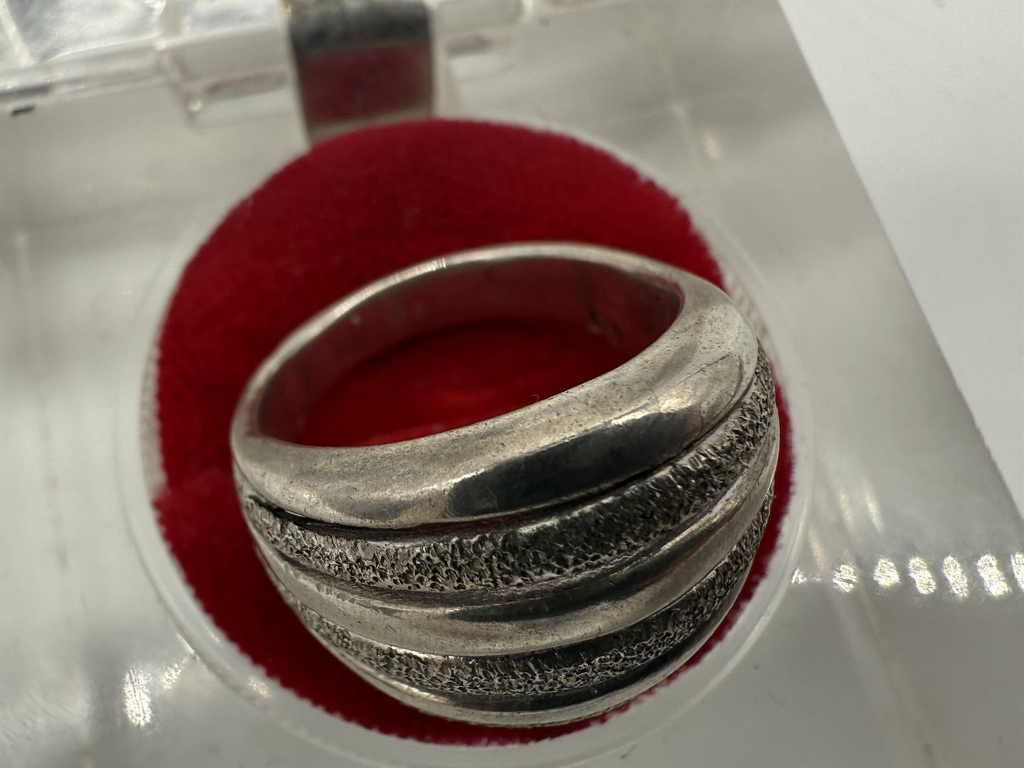 VINTAGE 925 STERLING SILBER COCKTAIL RING GR.52