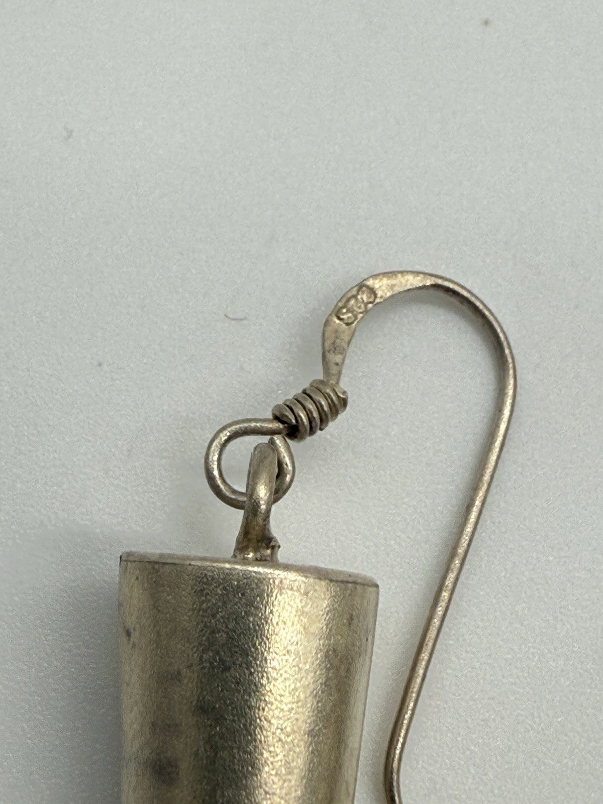 25E144- VINTAGE INDIANER OHRRINGE 925er STERLING SILBER LANGE SPIKE OHRRINGE