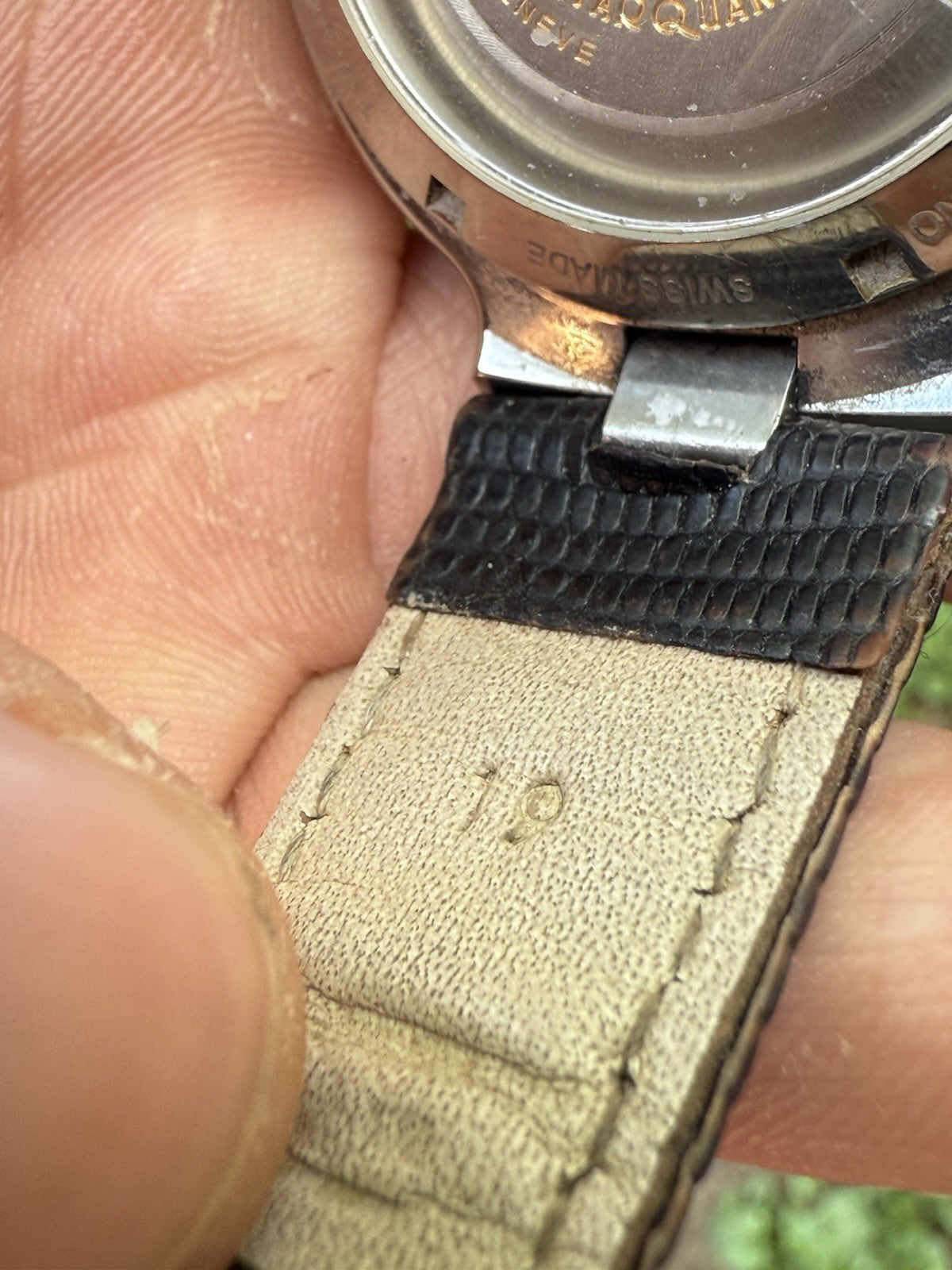 A.LE MARQUAND AUTOMATIC TRIPLE DATE CHRONOGRAPH MOON PHASE DIAMOND WATCH SWISS