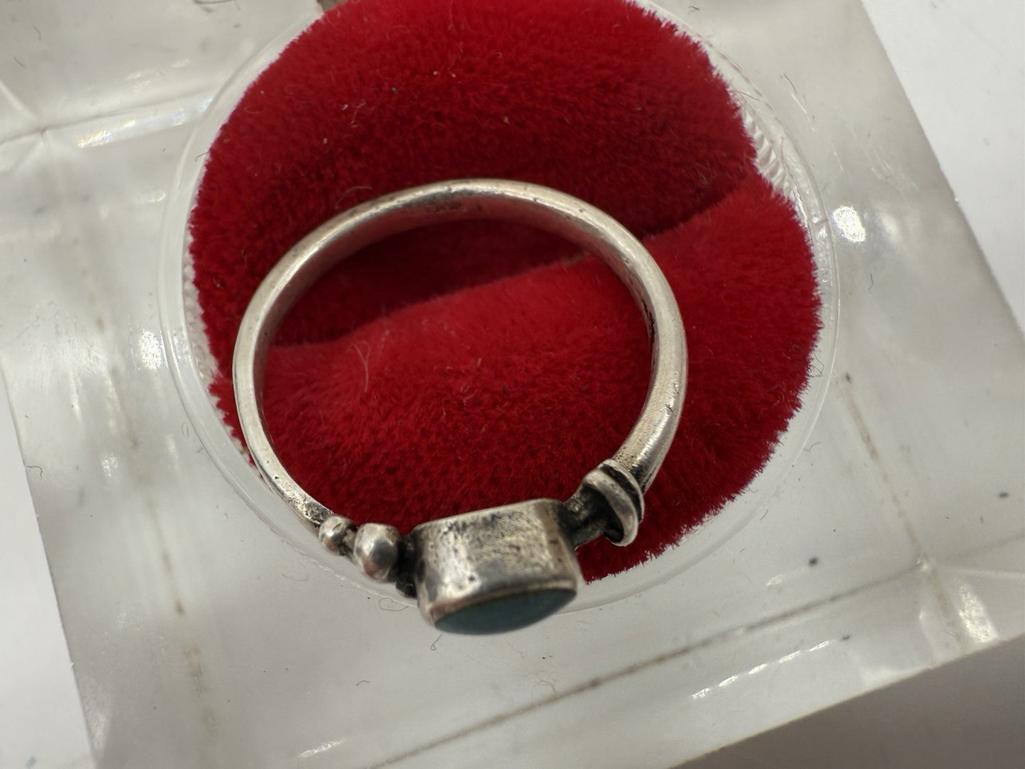VINTAGE TÜRKIS RING 925 SILBER GR.50