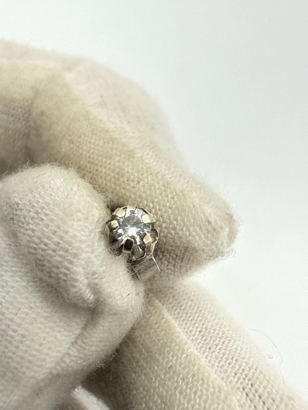 DIAMANT BRILLANT OHRSTECKER 333 WEIßGOLD