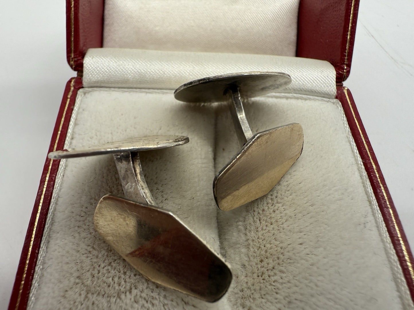 VINTAGE SCHWEDISCHE 925 STERLING SILBER MANSCHETTENKNÖPFE