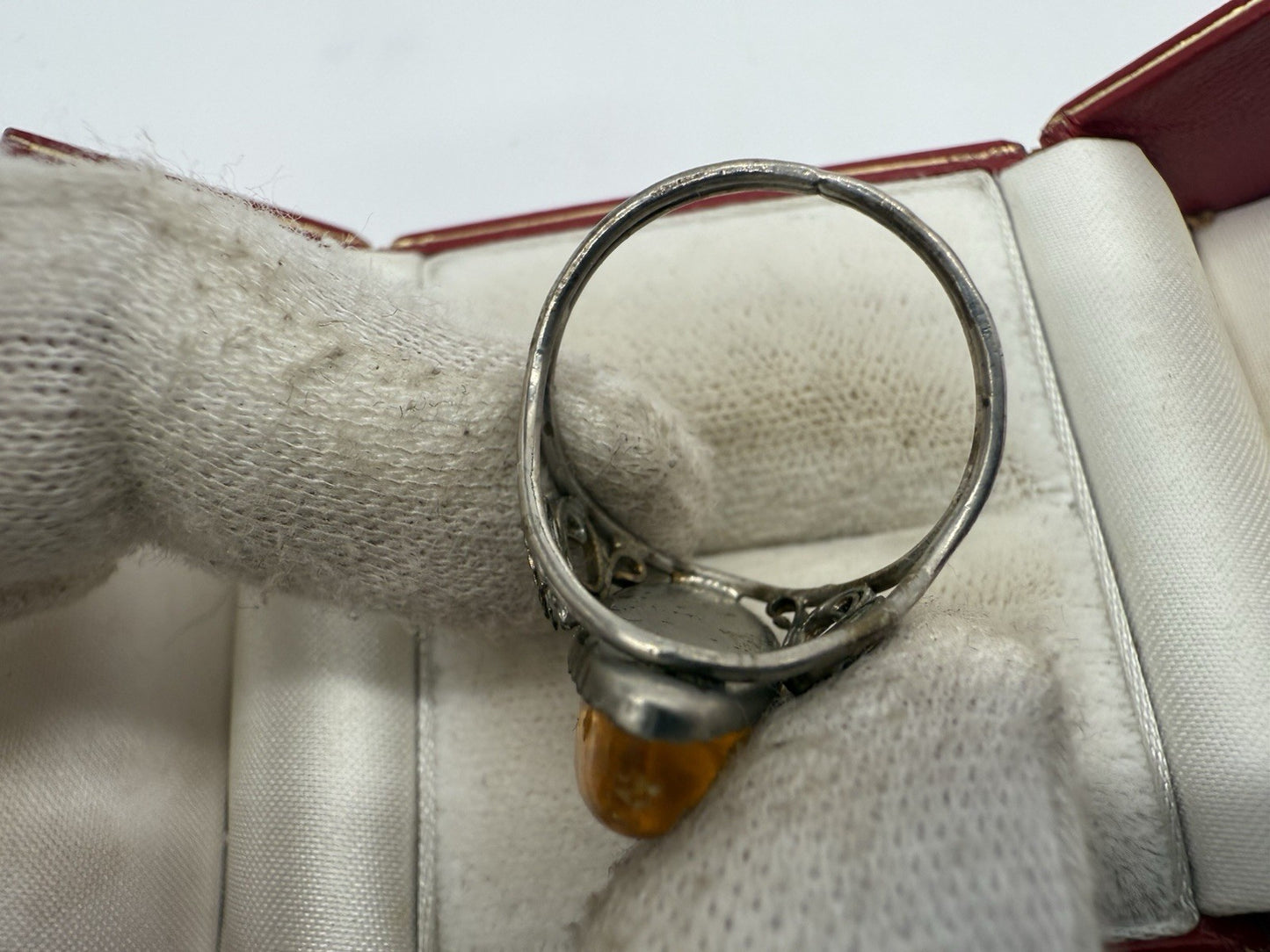 VINTAGE MODESCHMUCK RING ORIENTALISCHES DESIGN GR.57