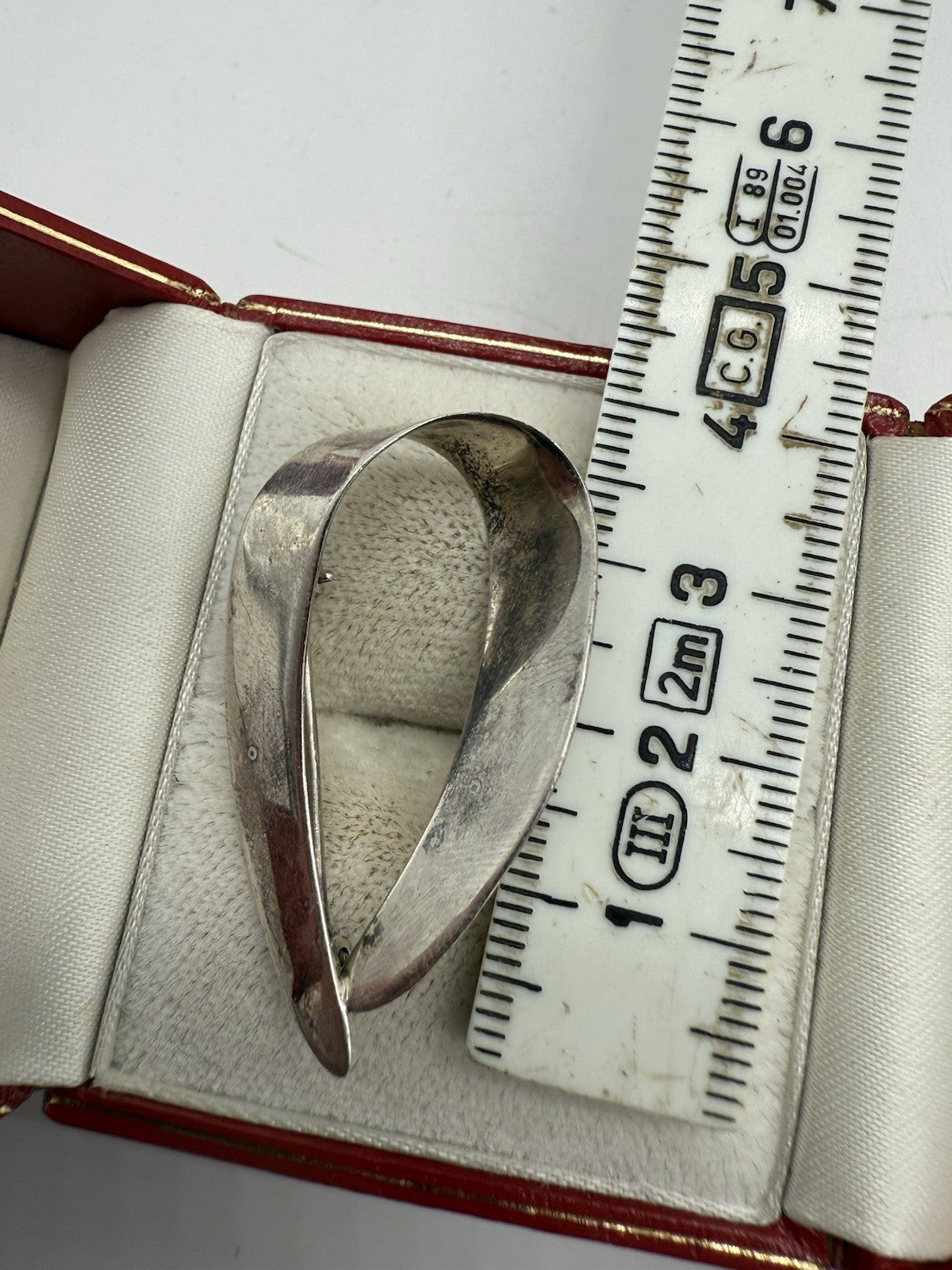 VINTAGE 925 STERLING SILBER BROSCHE SKANDINAVISCHES DESIGN