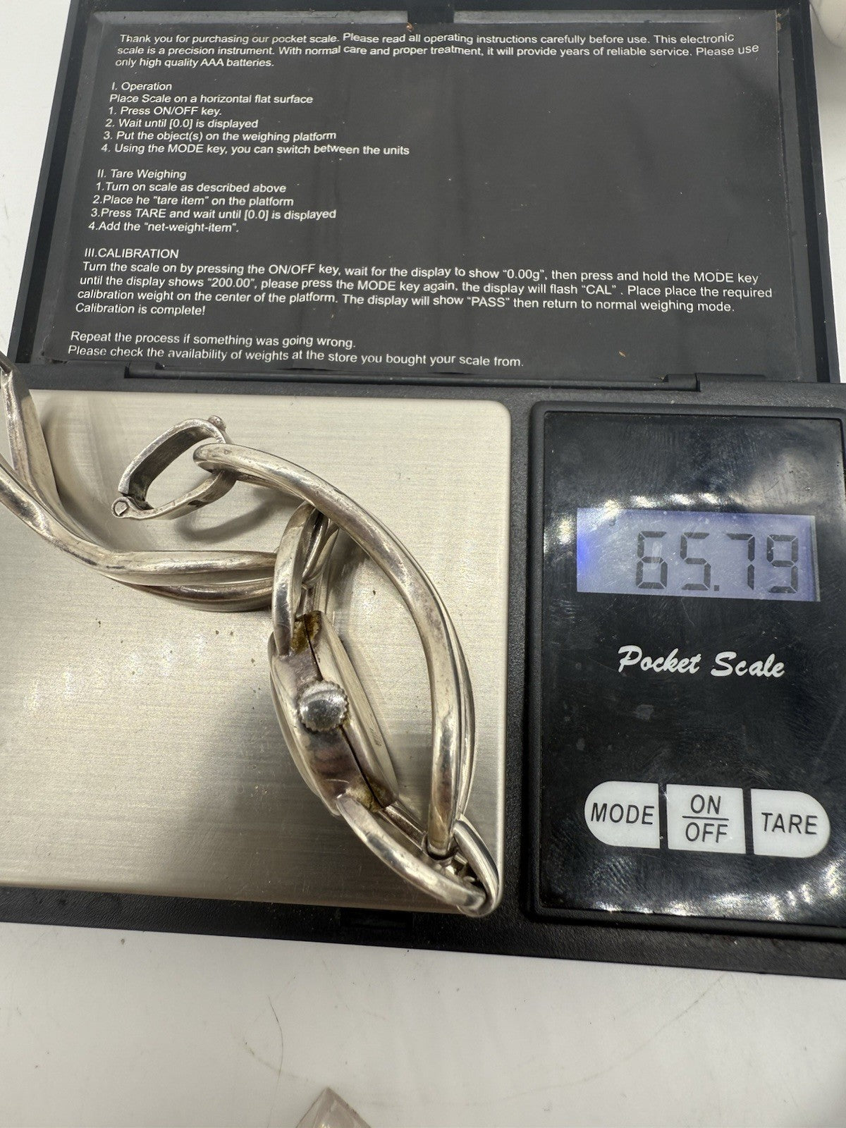 QUINN SCHEURLE SPANGENUHR DAMEN 925 SILBER LÄUFT