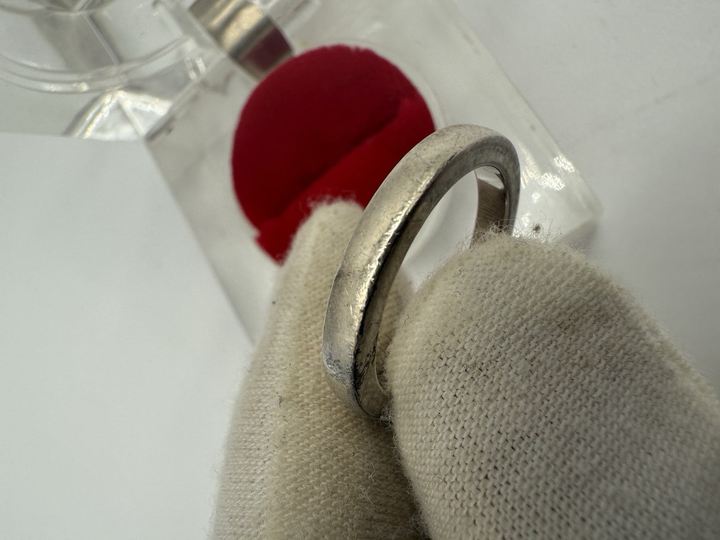 VINTAGE 925 SILBER RING VON TCHIBO MIT ZIRKONIA GR.58