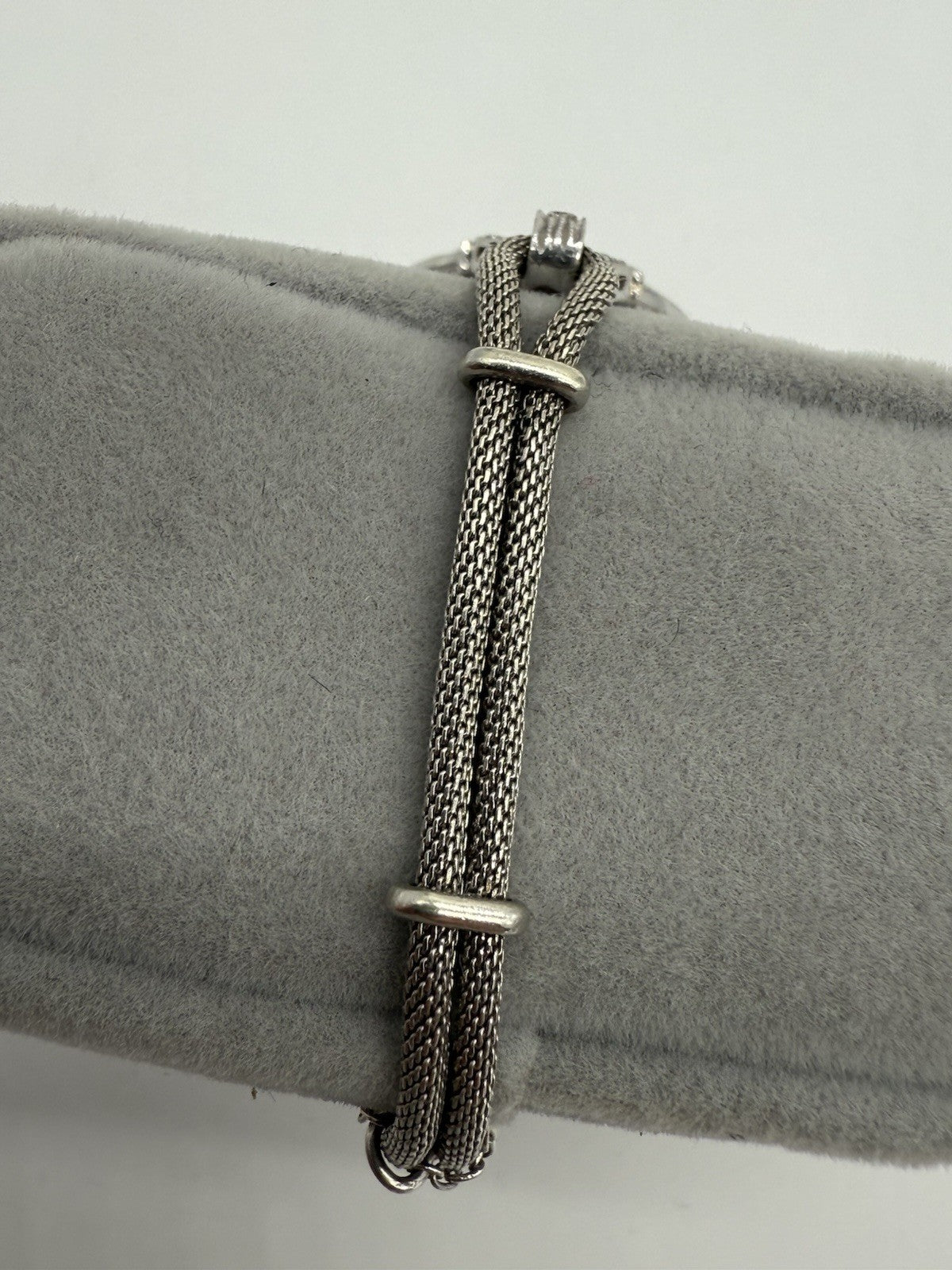ANTIKE ART DÉCO DAMENARMBANDUHR WEIßGOLD MIT DIAMANTEN UM 1920 - LÄUFT