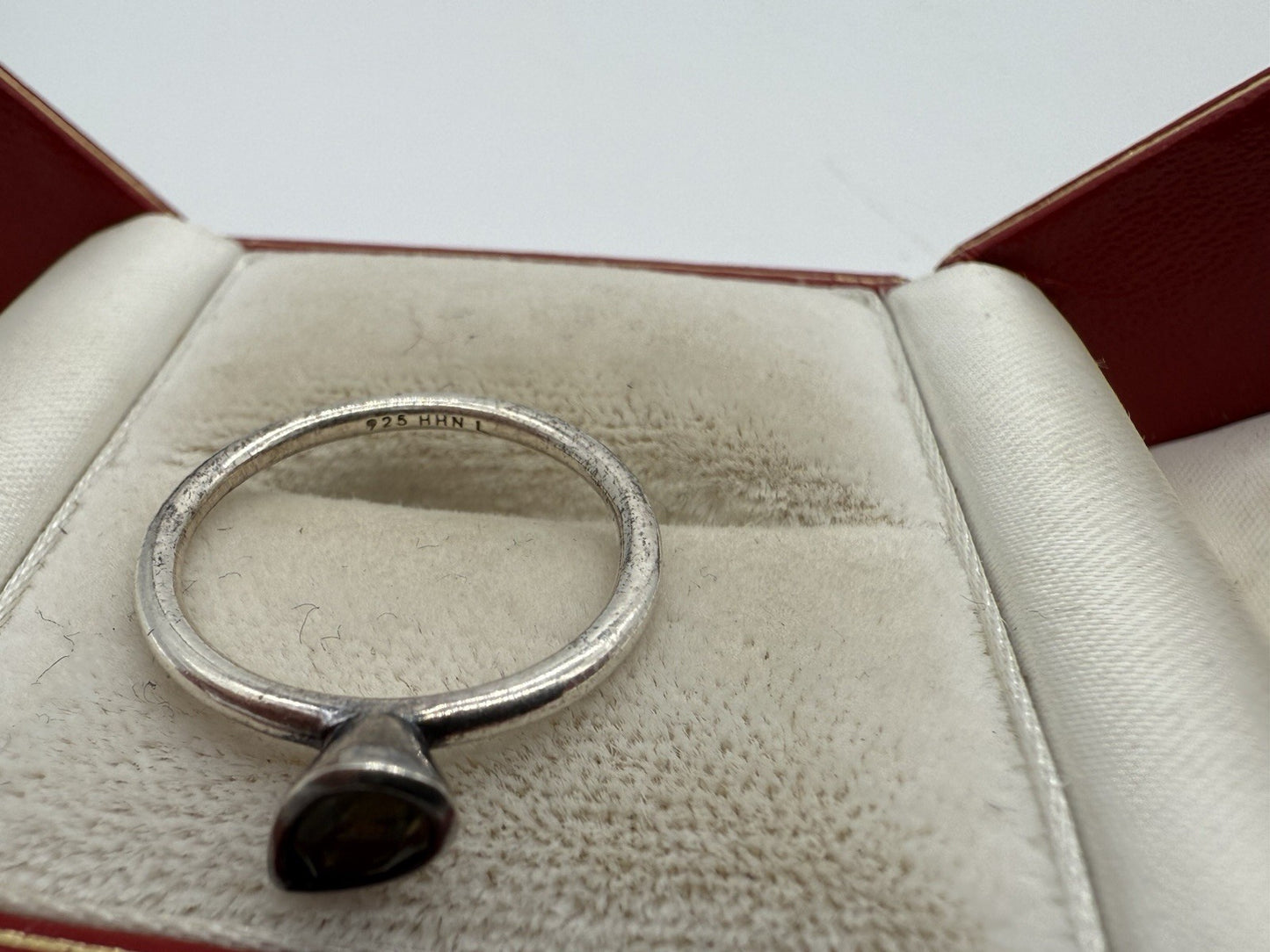 HANS HENRIK NYGAARD DÄNISCHER 925 STERLING SILBER RING. GRÖßE: 58