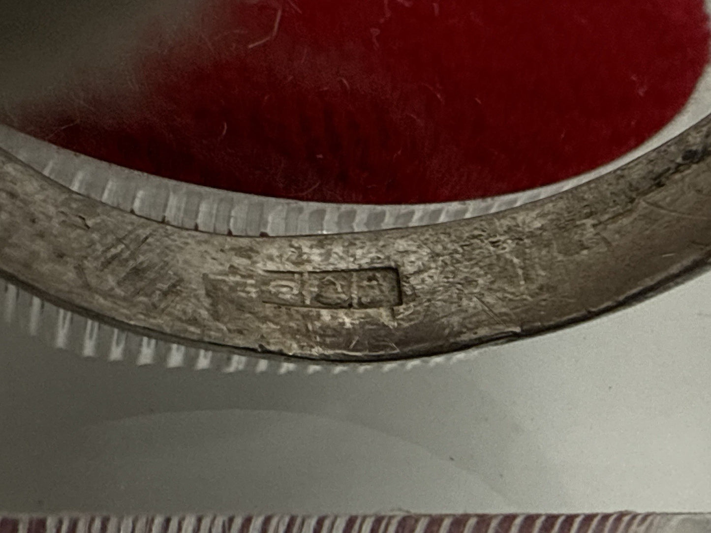 VINTAGE ECHTSILBER KREUZ RING HISTORISCH GR.62