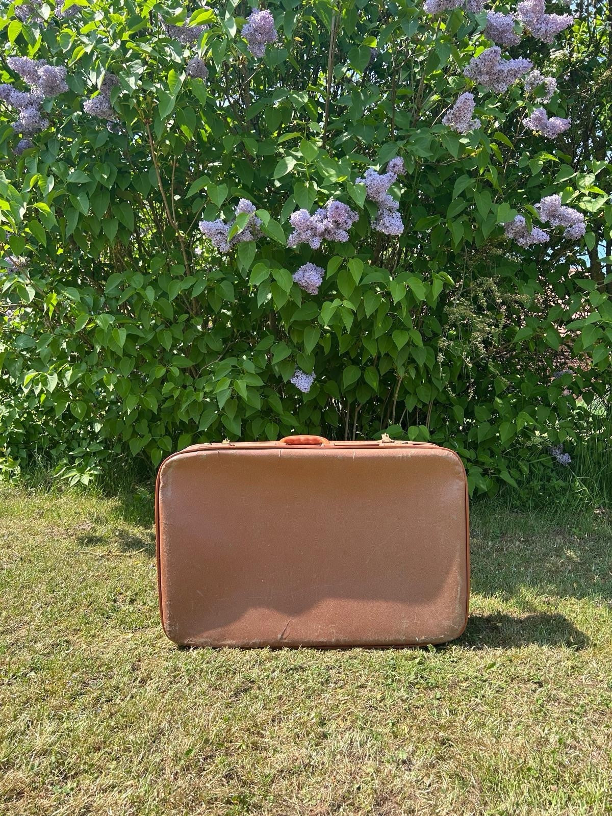 VINTAGE REISEKOFFER BRAUN VINTAGE 60er JAHRE HARDCASE TASCHE