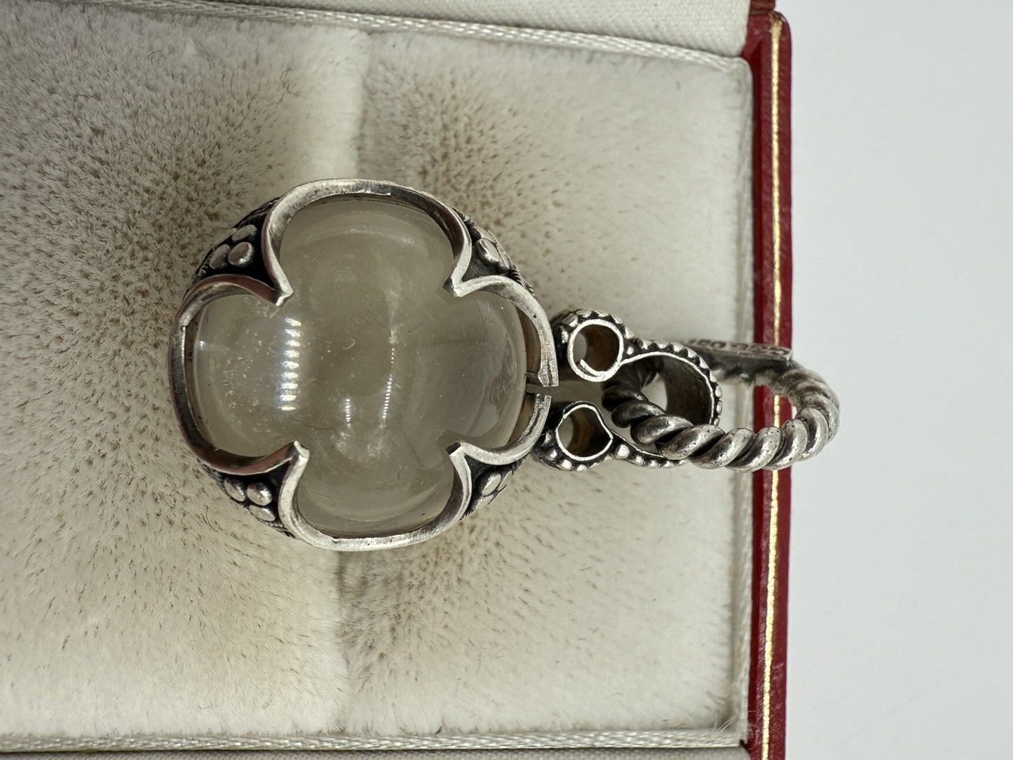 GROßER 925 STERLING SILBER GOTLAND KRISTALLKUGEL ANHÄNGER