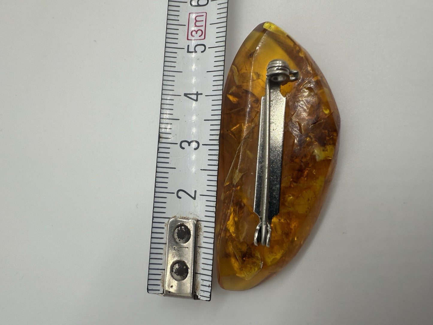 BERNSTEIN BROSCHE ECHT BERNSTEIN SCHMUCK VINTAGE