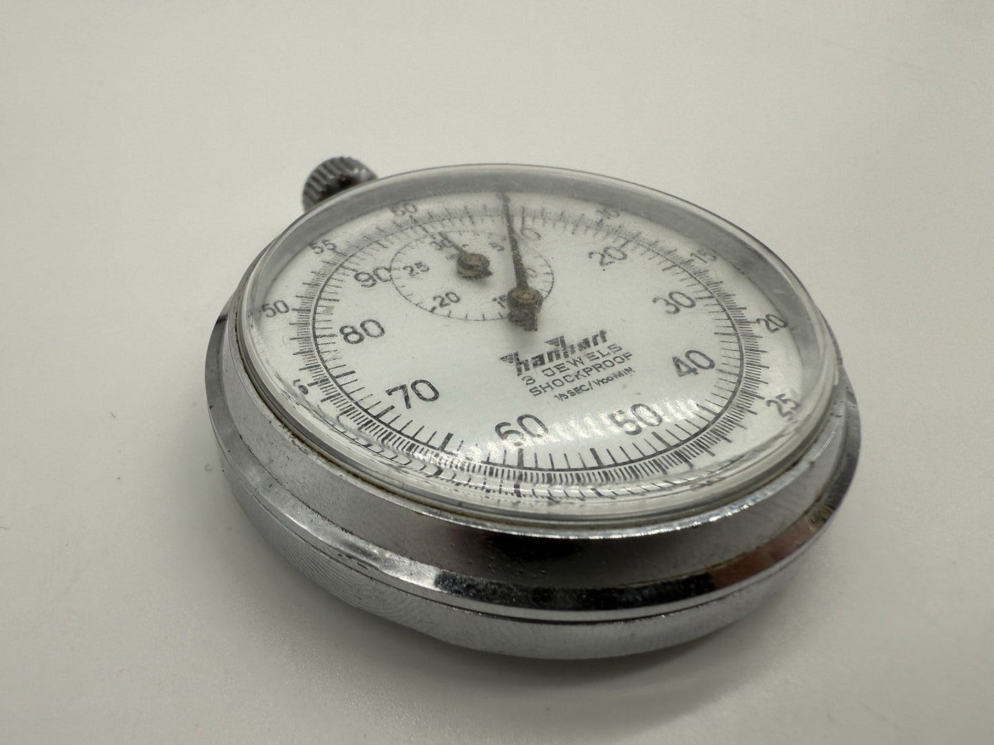 VINTAGE HANHART 3 JEWELS SHOCKPROOF 1/5 sec / 1/100Min