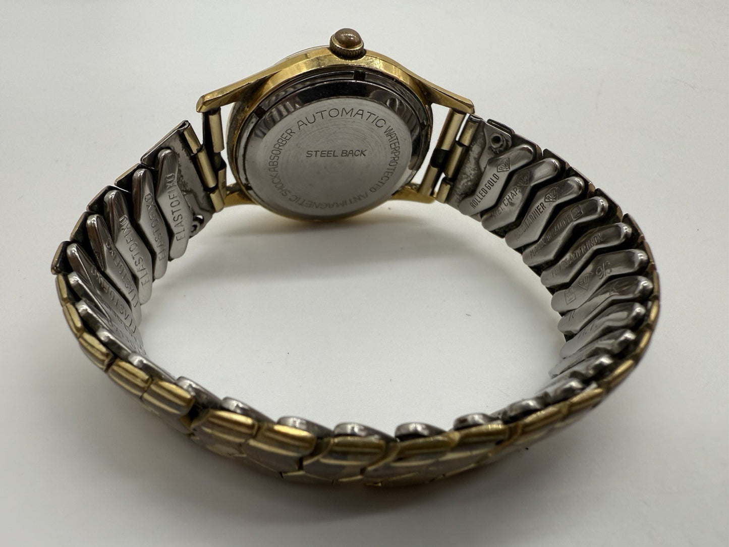 VINTAGE HERREN ARMBANDUHR BIFORA UHR AUTOMATIC 26 RUBIS MIT FLEX BAND