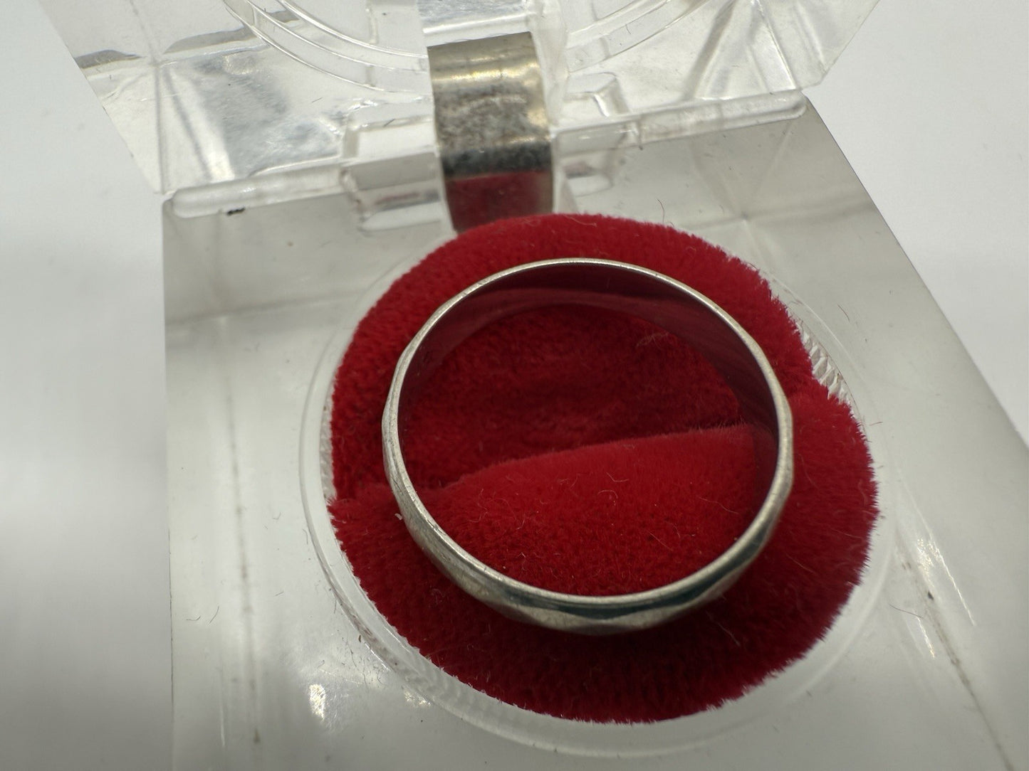 VINTAGE 925 STERLING SILBER RING TCHIBO GRHÄMMERT GR.53