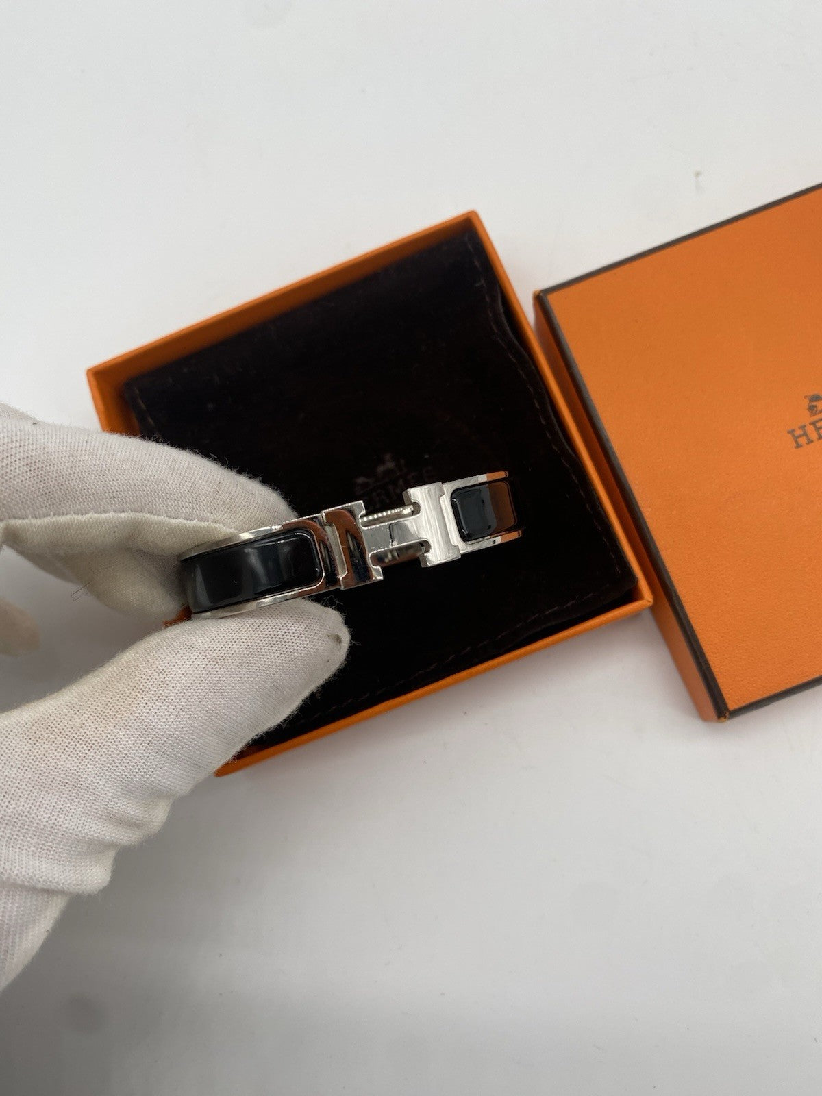 ORIGINAL HERMÈS ARMREIF CLIC H BLACK NOIR