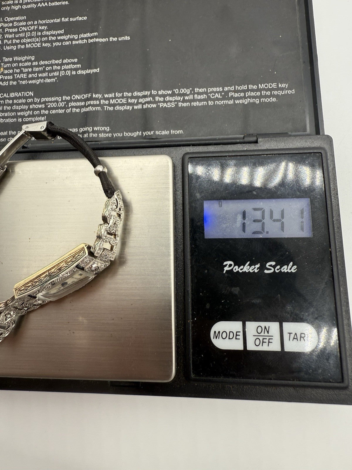 ANTIKE SULTANA DIAMANT & GOLD COCKTAIL UHR ART DECO 18KT 750 GOLD