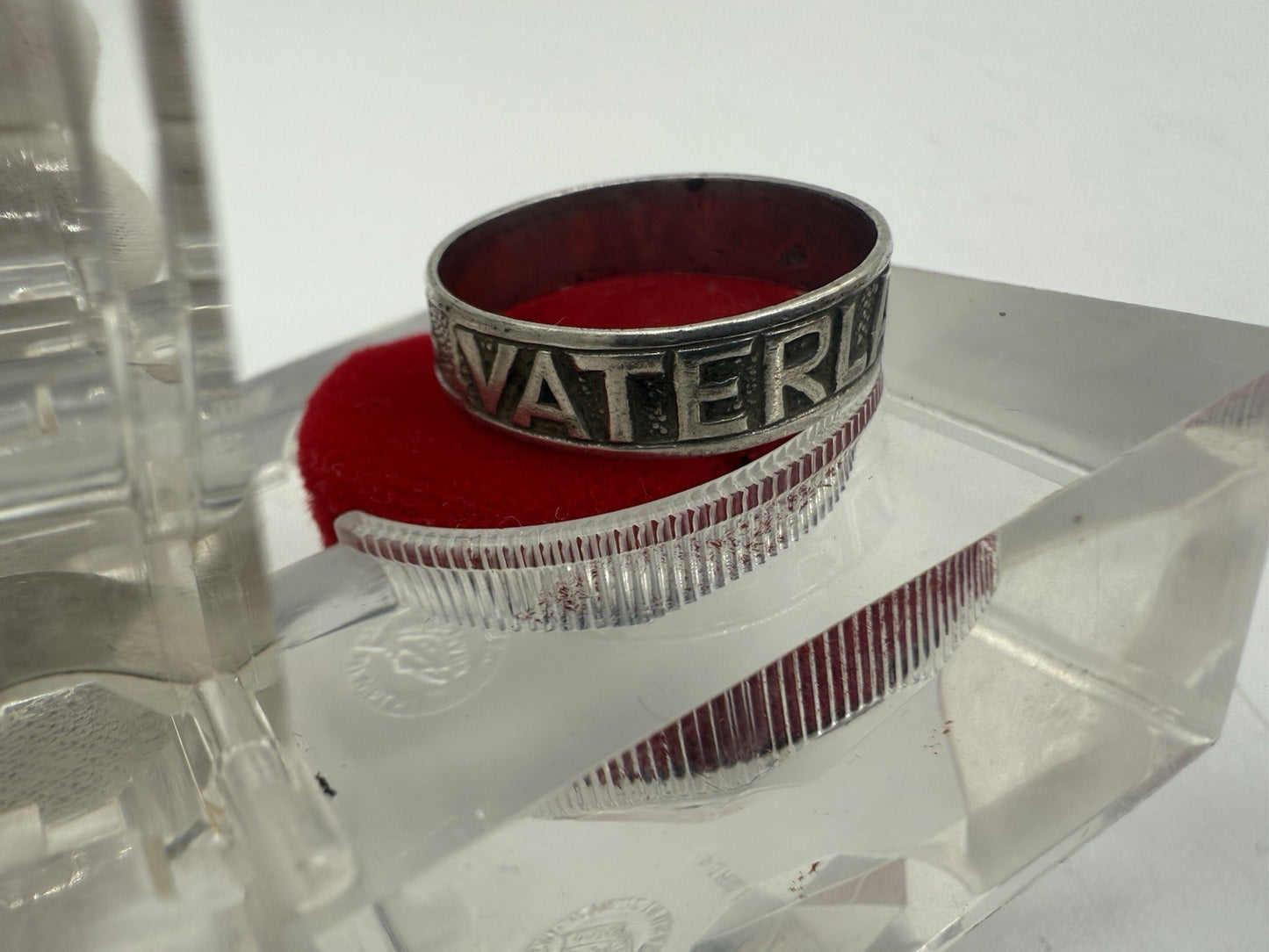 2RING 1.WELTKRIEG 1914 DEUTSCHLAND VATERLANDSDANK 900 SILBER PUNZE GR.63