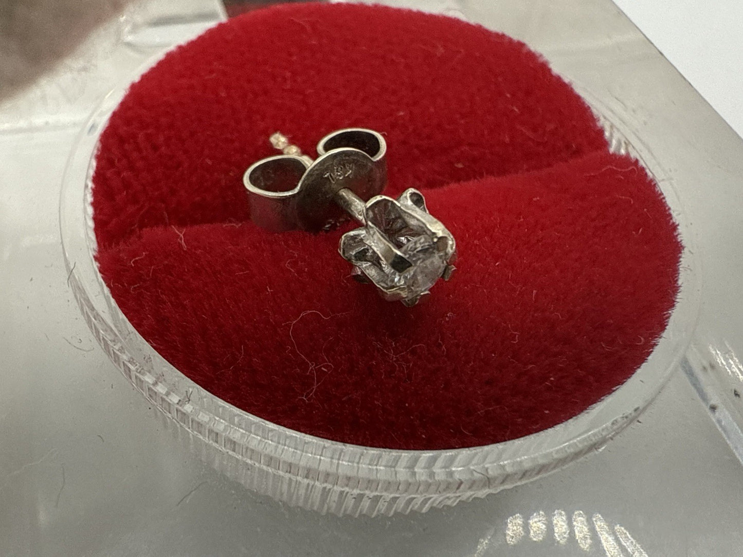 DIAMANT BRILLANT OHRSTECKER 333 WEIßGOLD