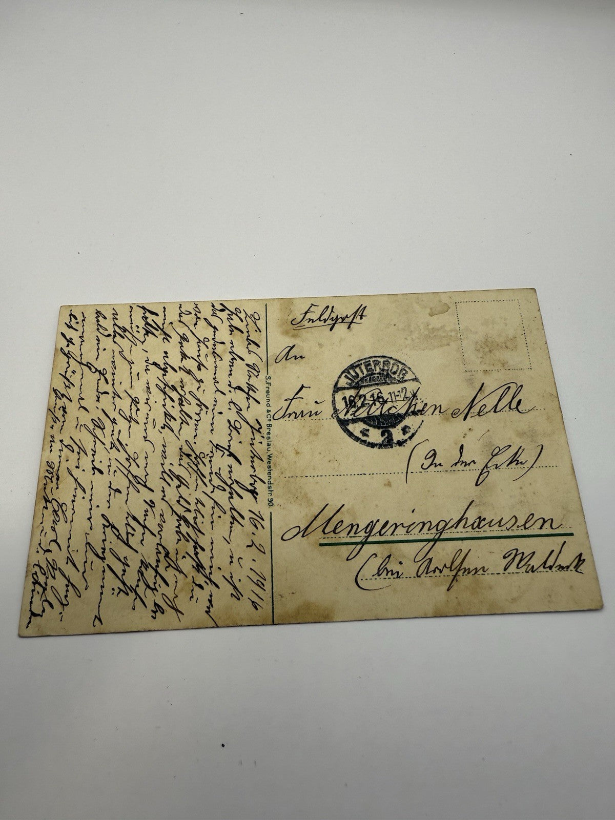 AK ANSICHTSKARTE HAUBITZE IN FEUERSTELLUNG IM BILDER RAHMEN, LITHOGRAPHIE