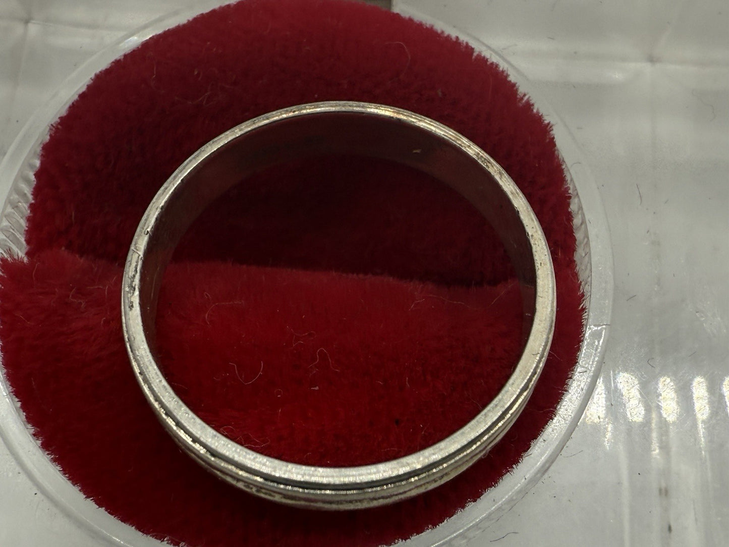 VINTAGE 835 SILBER RING SCHMAL MIT SCHÖNEM DESIGN GR.52