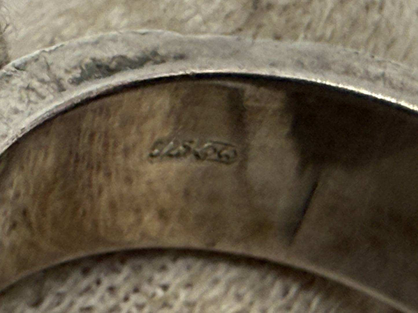 VINTAGE 925 STERLING SILBER RING STACKER SPACER BAND RING GR.61