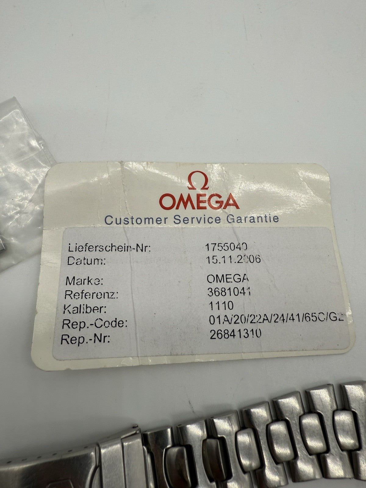 OMEGA SEAMASTER 200M STAHL ARMBAND BRACELET 19MM VINTAGE