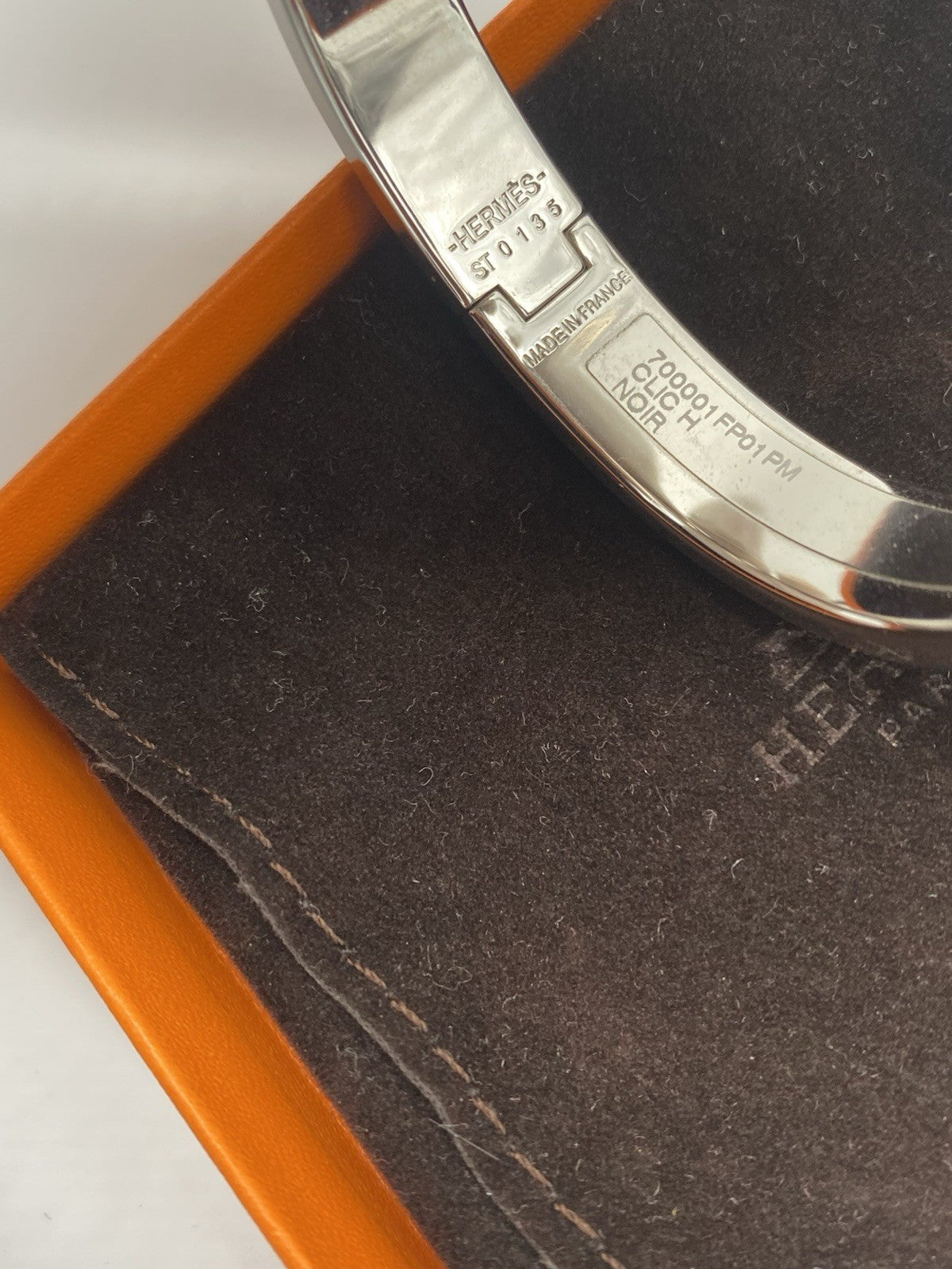 ORIGINAL HERMÈS ARMREIF CLIC H BLACK NOIR