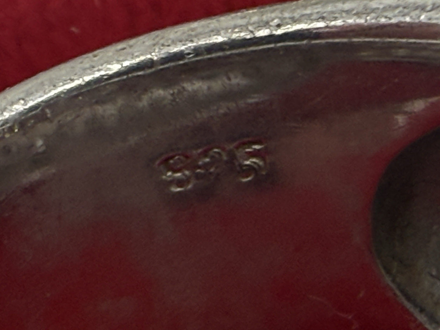 VINTAGE SILBERRING 925 SILBER MIT ZIRKONIA GR.49