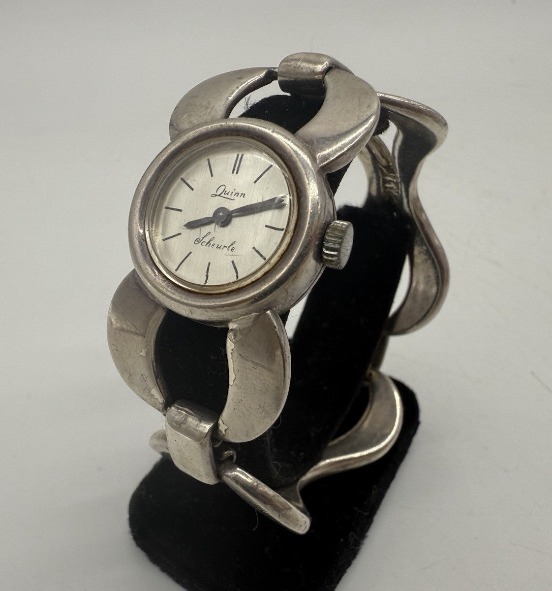 QUINN SCHEURLE SPANGENUHR DAMEN 925 SILBER LÄUFT