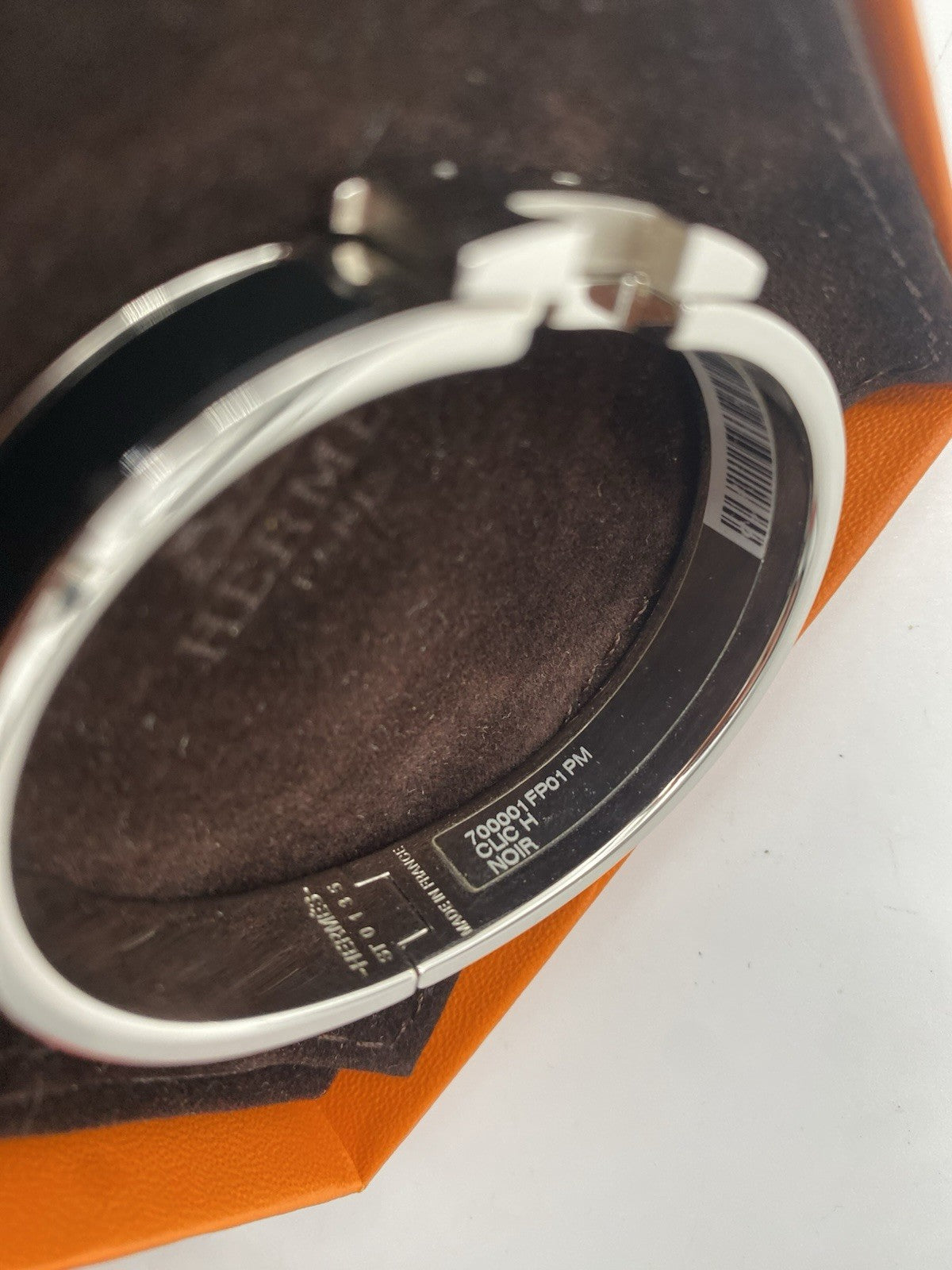 ORIGINAL HERMÈS ARMREIF CLIC H BLACK NOIR
