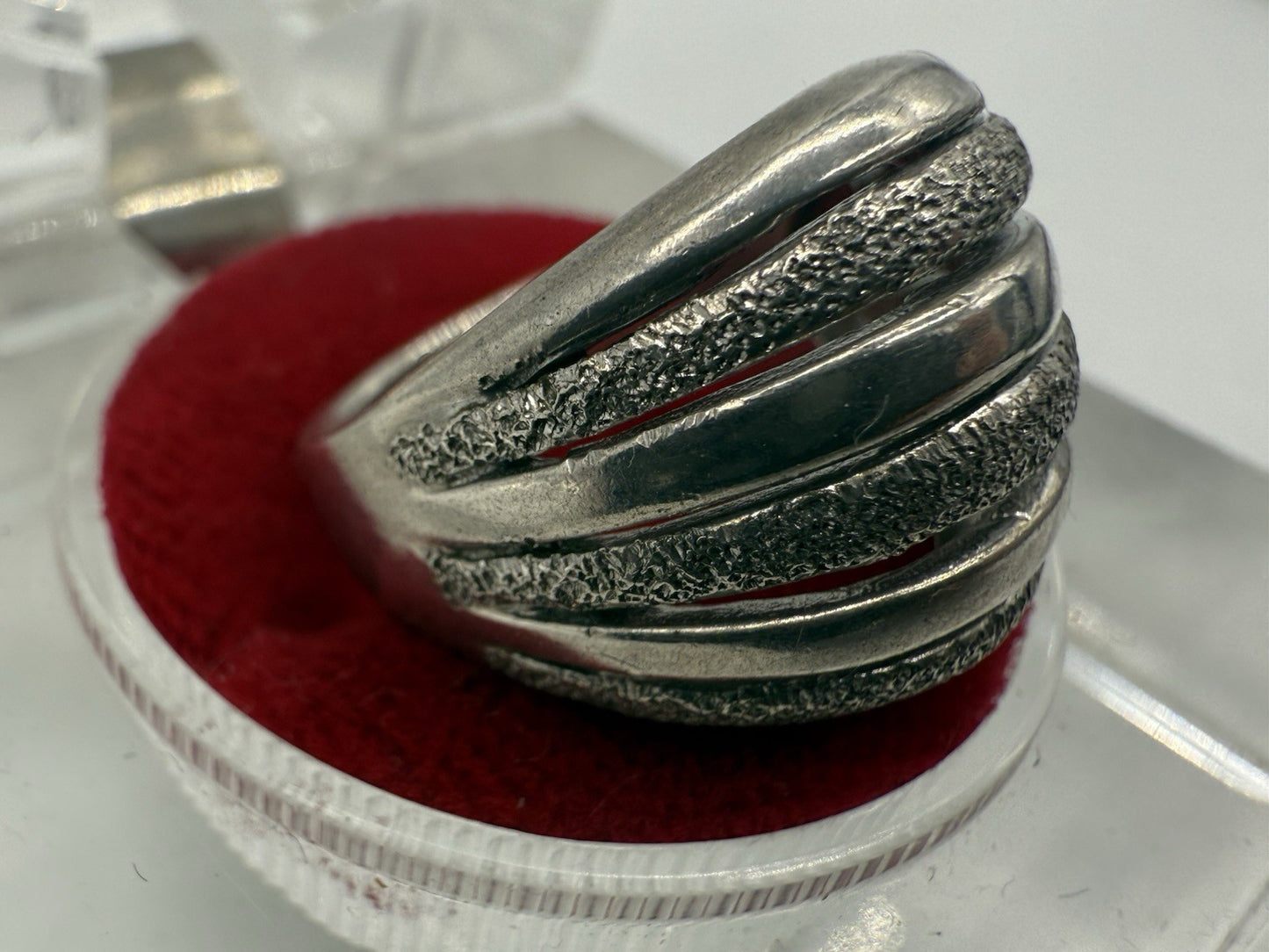 VINTAGE 925 STERLING SILBER COCKTAIL RING GR.52