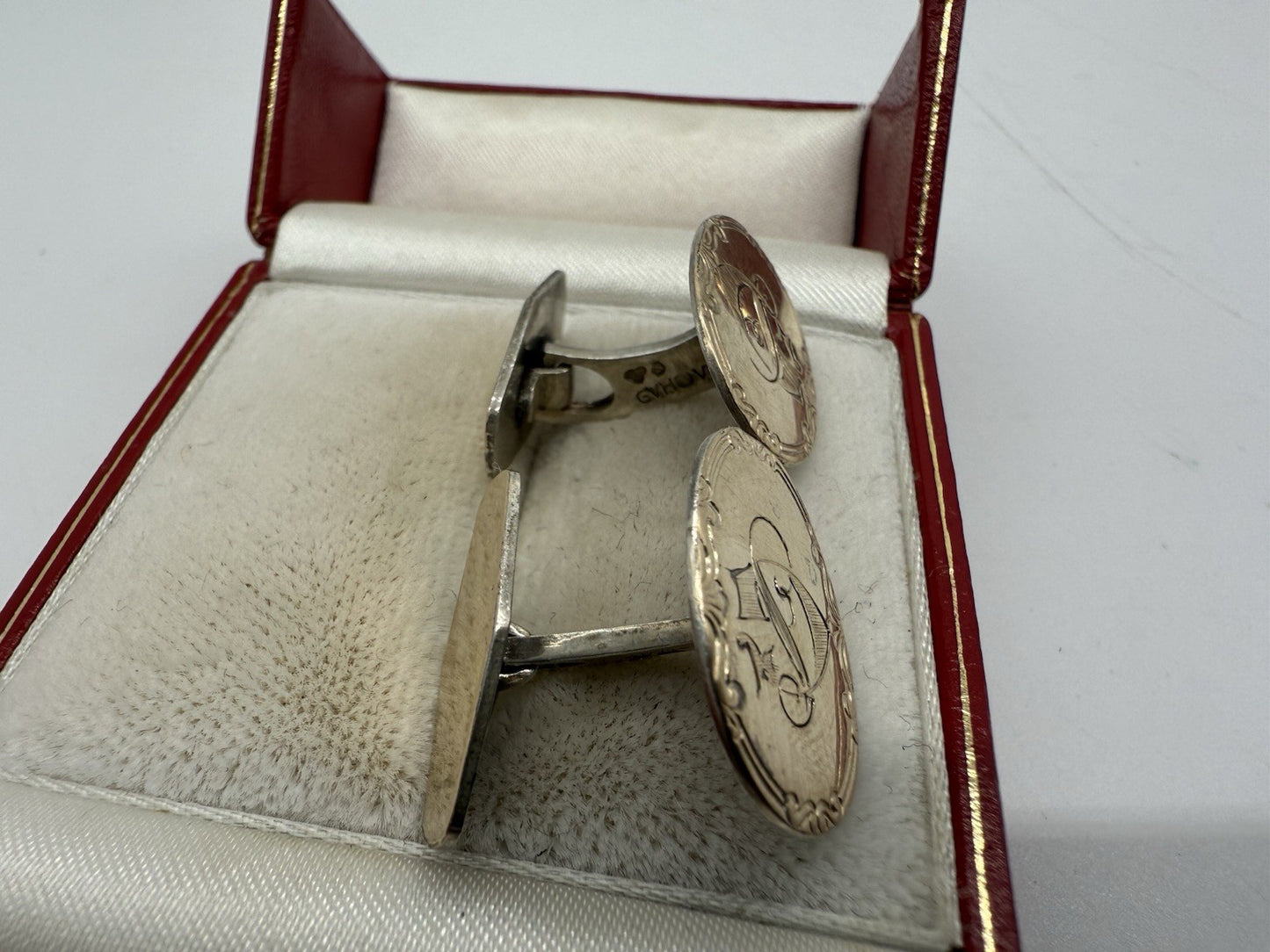 VINTAGE SCHWEDISCHE 925 STERLING SILBER MANSCHETTENKNÖPFE