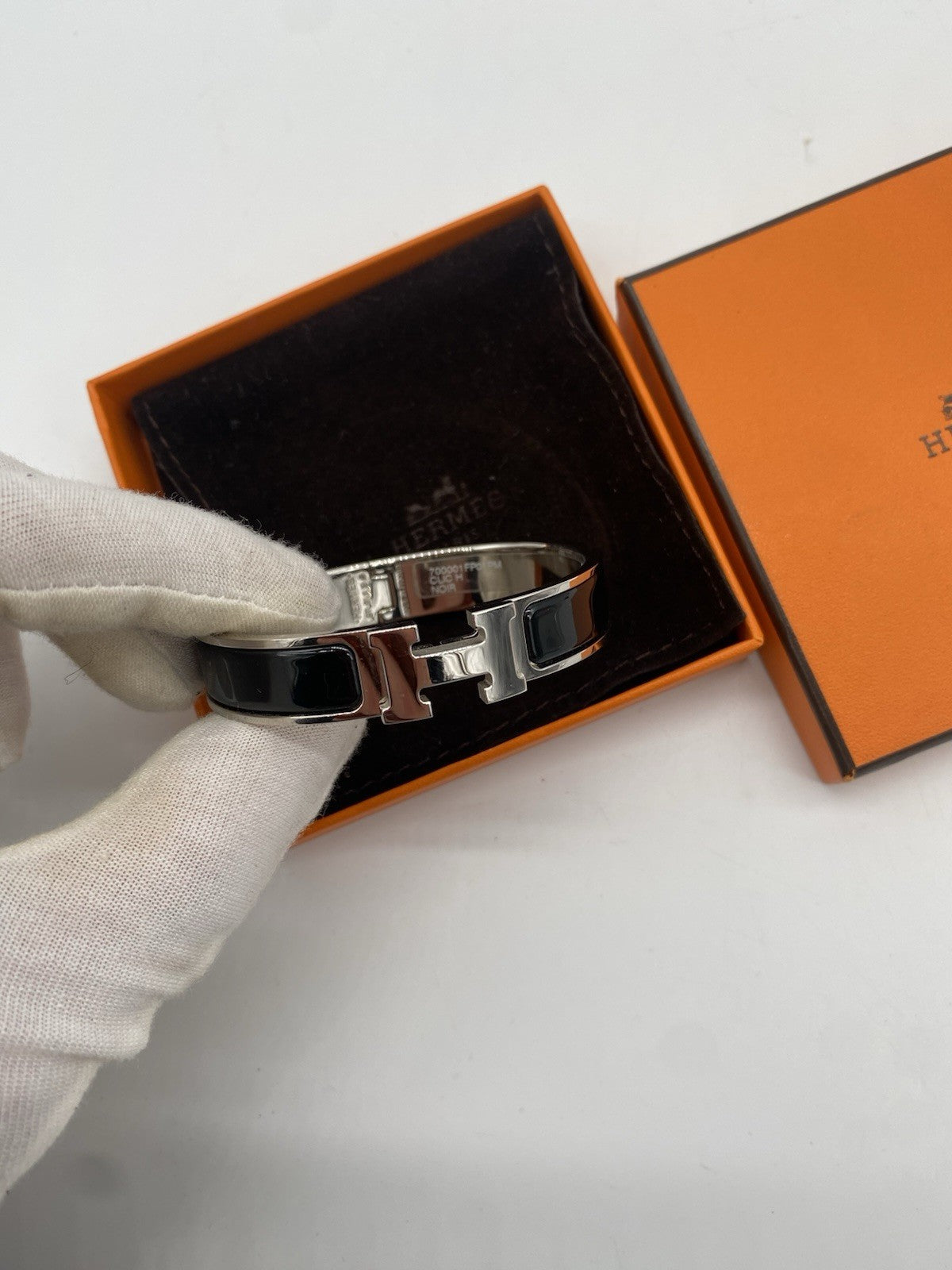 ORIGINAL HERMÈS ARMREIF CLIC H BLACK NOIR