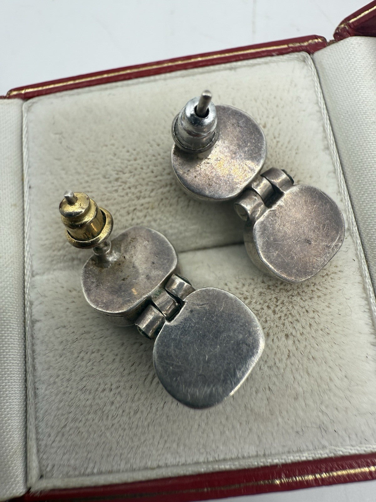 VINTAGE OHRSTECKER NATÜRLICHE TÜRKIS OHRRINGE