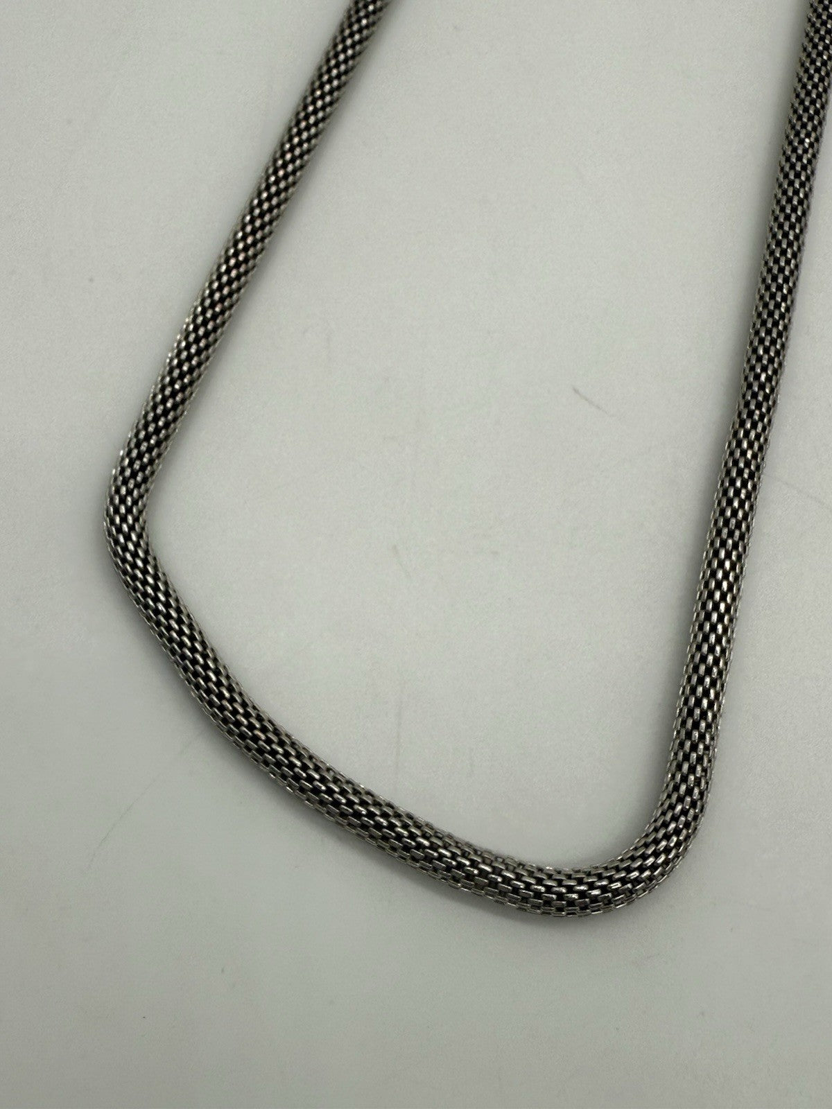 VINTAGE 925 STERLING SILBER MESH HALSKETTE