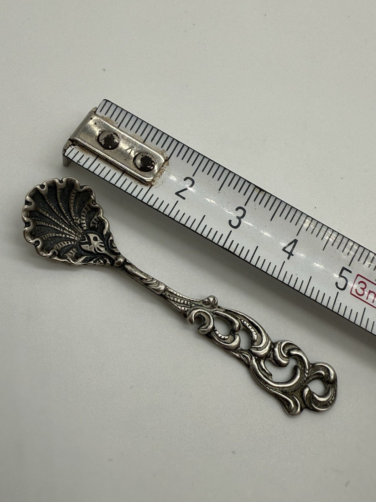 SCHÖNER 925 STERLING SILBER SALZLÖFFEL