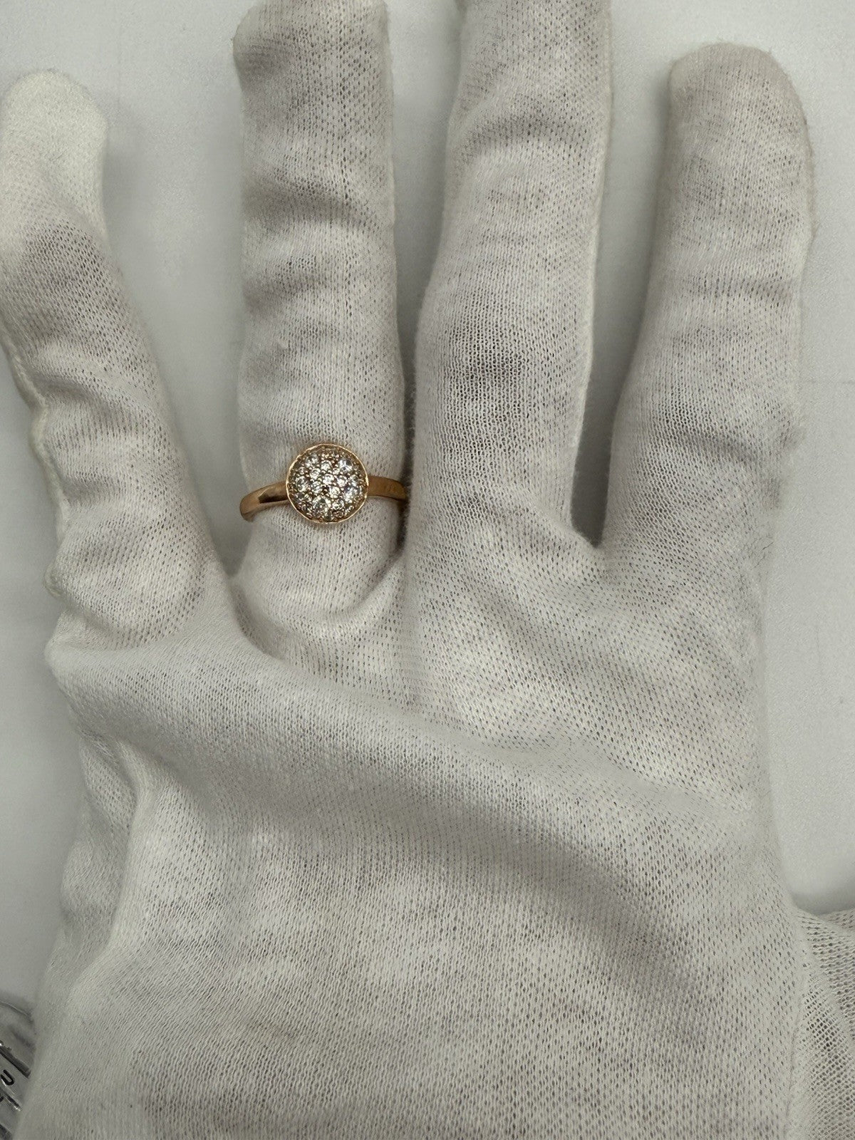 FUNKELNDER RING MIT ZIRKONIA VERGOLDET AUS 925 SILBER GR.59