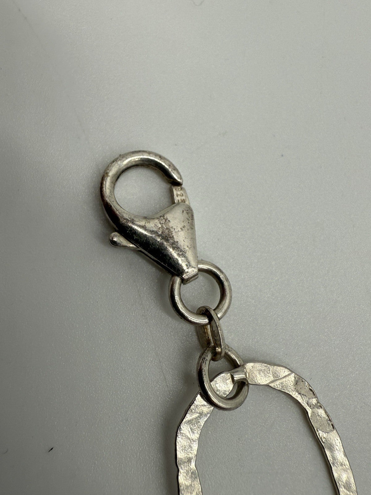HAMMERSCHLAG HALSKETTE COLLIER VINTAGE 925 STERLING SILBER