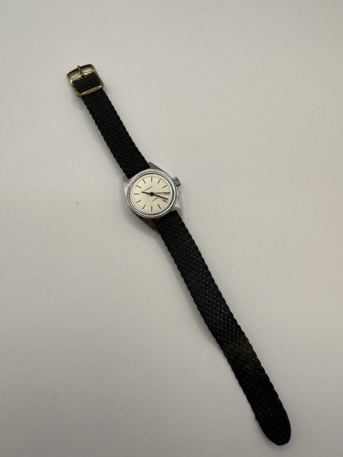 DUGENA CLASSIC DAMEN UHR HANDAUFZUG ARMBANDUHR LÄUFT