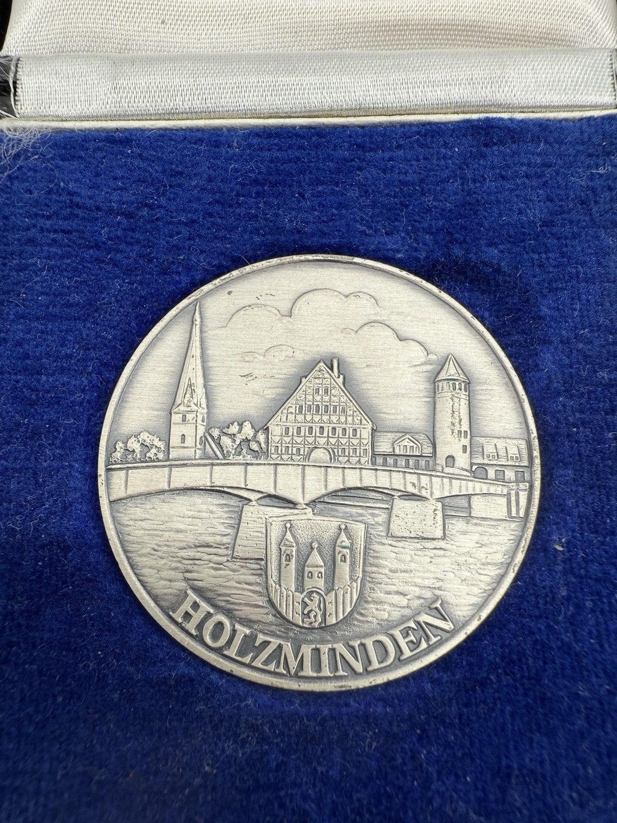 SILBERMEDAILLE 1 UNZE 1000er SILBER STADT HOLZMINDEN JUBILÄUM 100 JAHRE