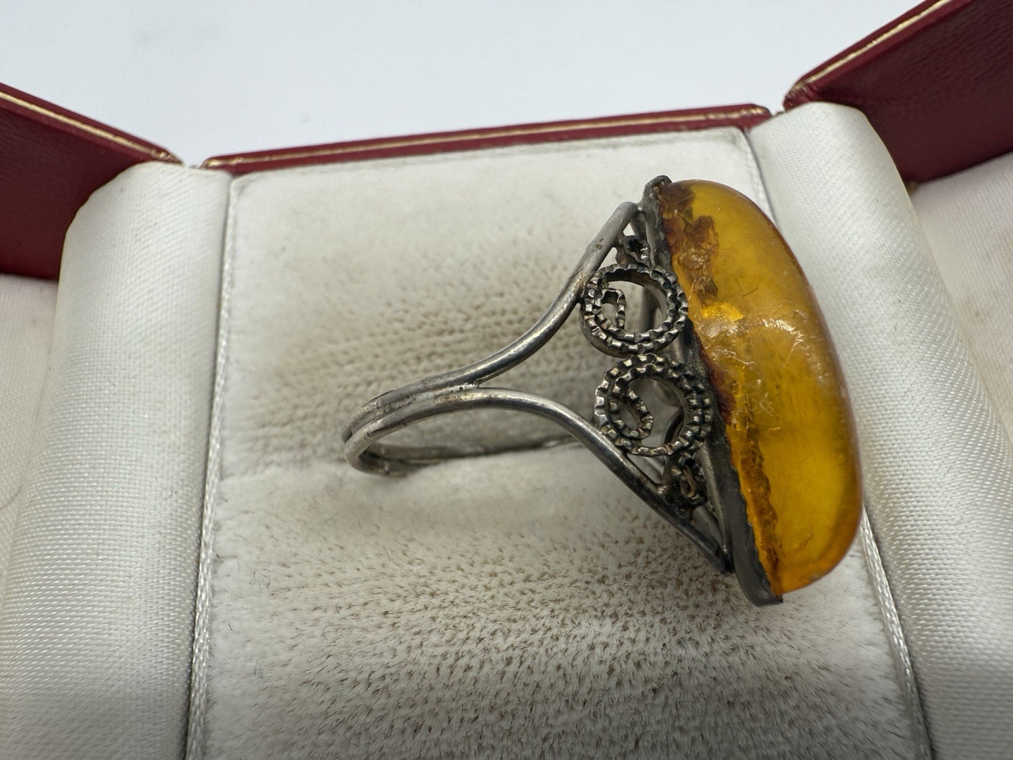 VINTAGE MODESCHMUCK RING ORIENTALISCHES DESIGN GR.57