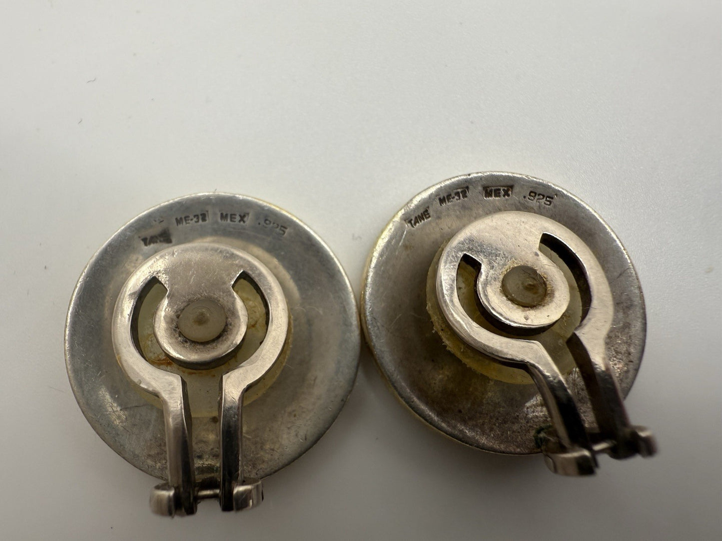 TANE MEXIKO ME-32 925 STERLING SILBER DESIGNER OHRRINGE OHRCLIPS VINTAGE