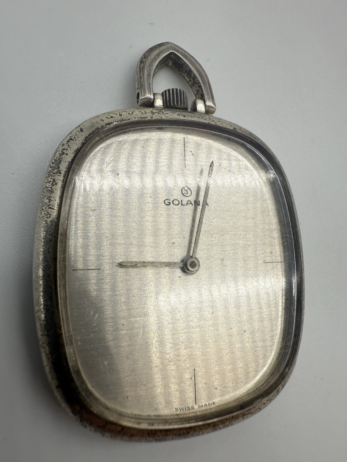 VINTAGE GOLANA INCABLOC 925 STERLING SILBER TASCHENUHR