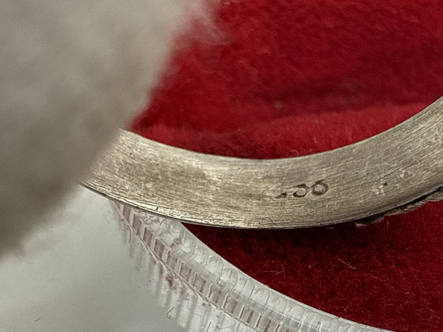 VINTAGE BERBER 800 SILBER RING BANDRING GR.62