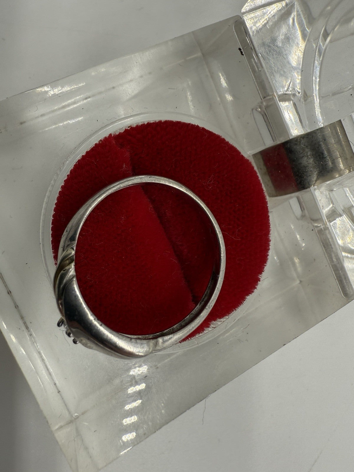 SCHLICHTER 925 SILBER ZIRKONIA RING IM RETRO STIL GR.58