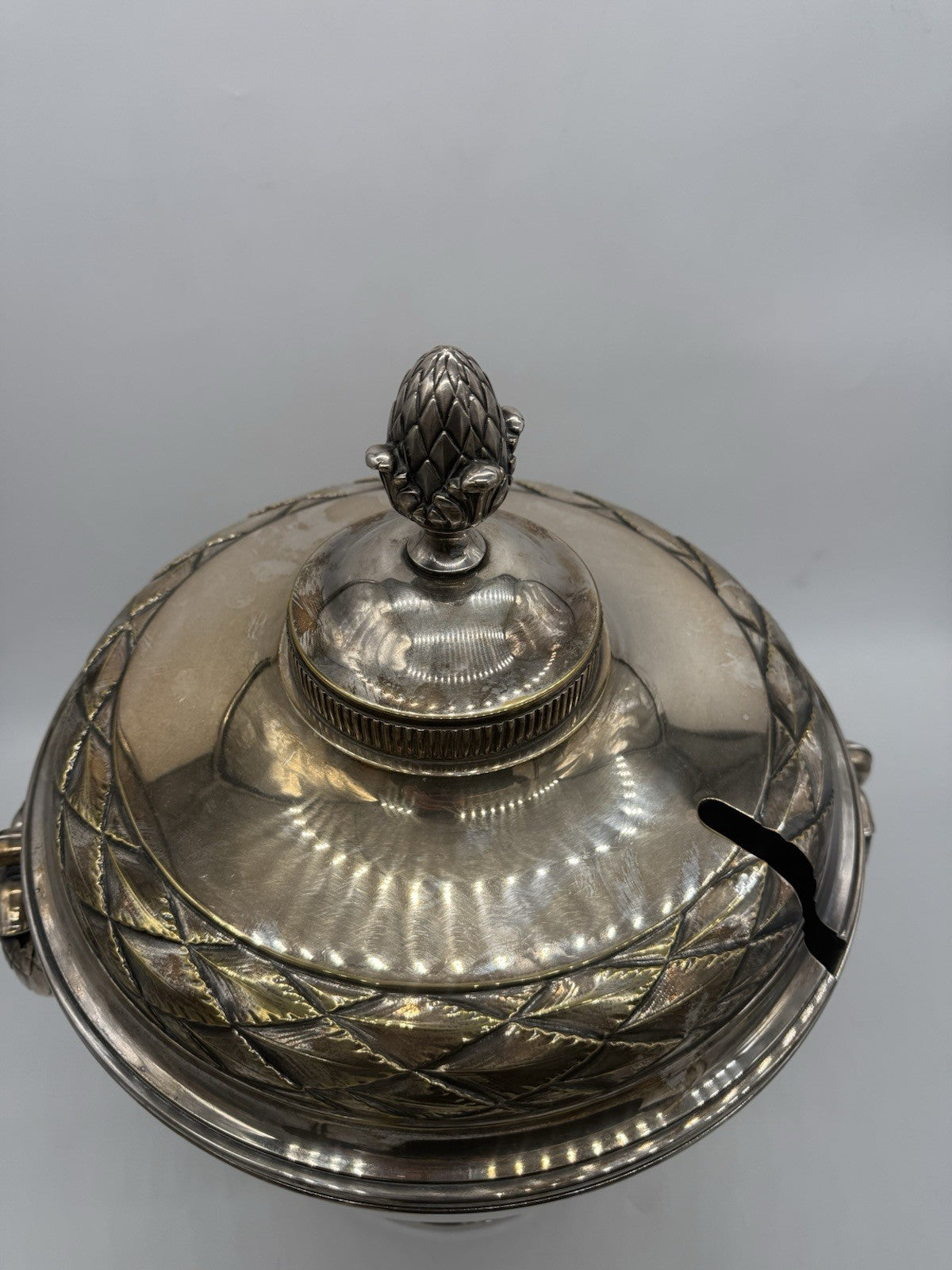 GROßE WMF VERSILBERTE TERRINE, POKAL MIT DECKEL ART DECO NEOKLASSIZISMUS
