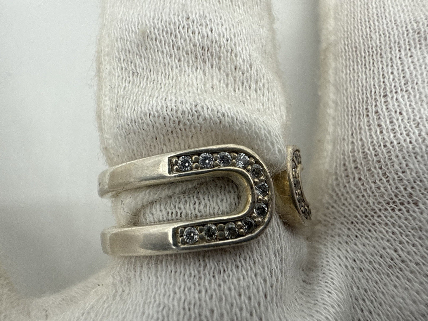 VINTAGE ESPRIT STERLING SILBER RING MIT ZIRKONIA GR.57
