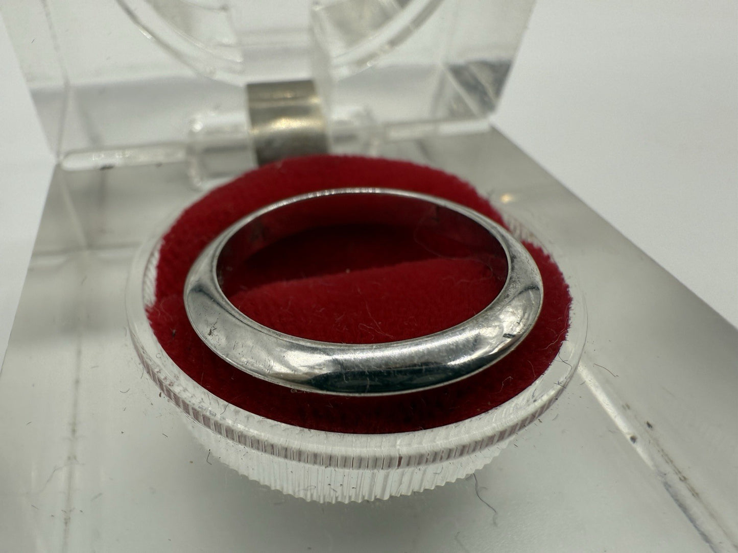 VINTAGE SCHLICHTER TCHIBO RING BANDRING 925er SILBERRING MASSIV GR.57
